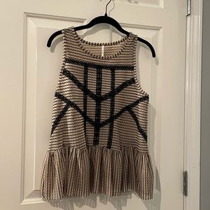 Free People, Size XS, Crochet/Embroidered Top, Never Worn
